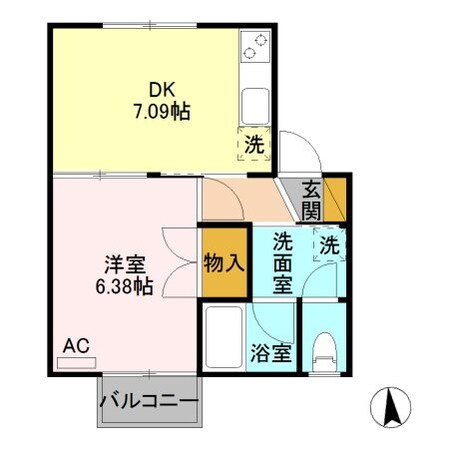 南松本駅 徒歩25分 1階の物件間取画像